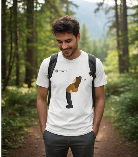 Life Update Aesthetic Graphic Unisex Oversized T-Shirt