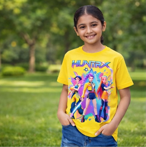 Unisex Kids Crew Neck T-Shirt