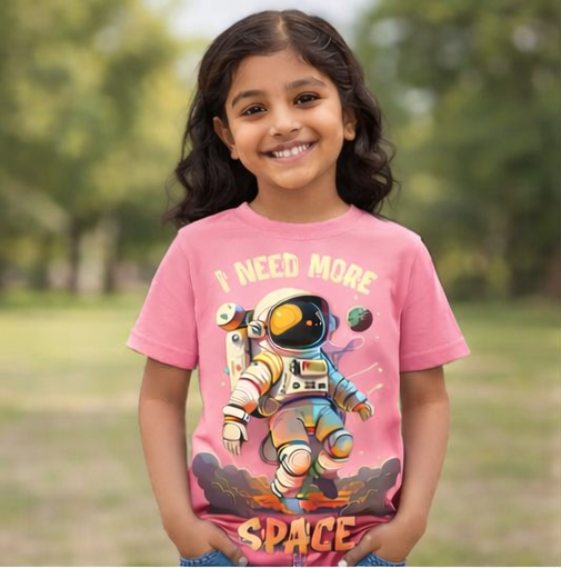 Unisex Kids Crew Neck T-Shirt