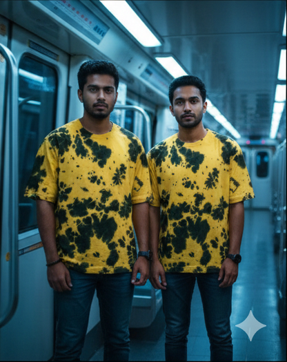 Trendy Tie-Dye Oversized Tee | Premium Cotton Unisex T-Shirt