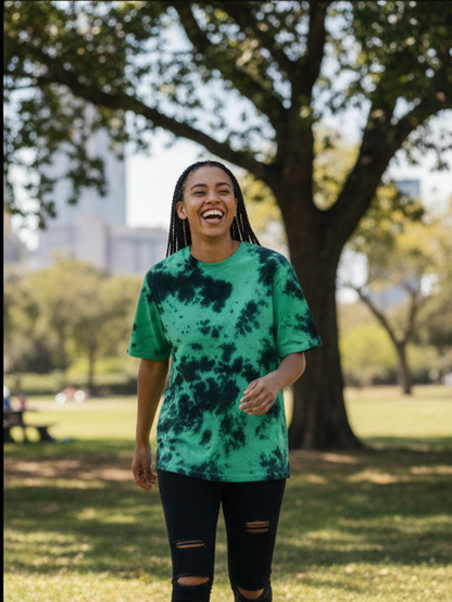 Trendy Tie-Dye Oversized Tee | Premium Cotton Unisex T-Shirt